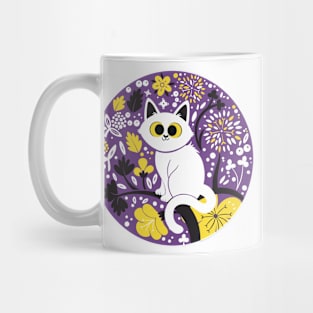 Non Binary Pride Cat Mug